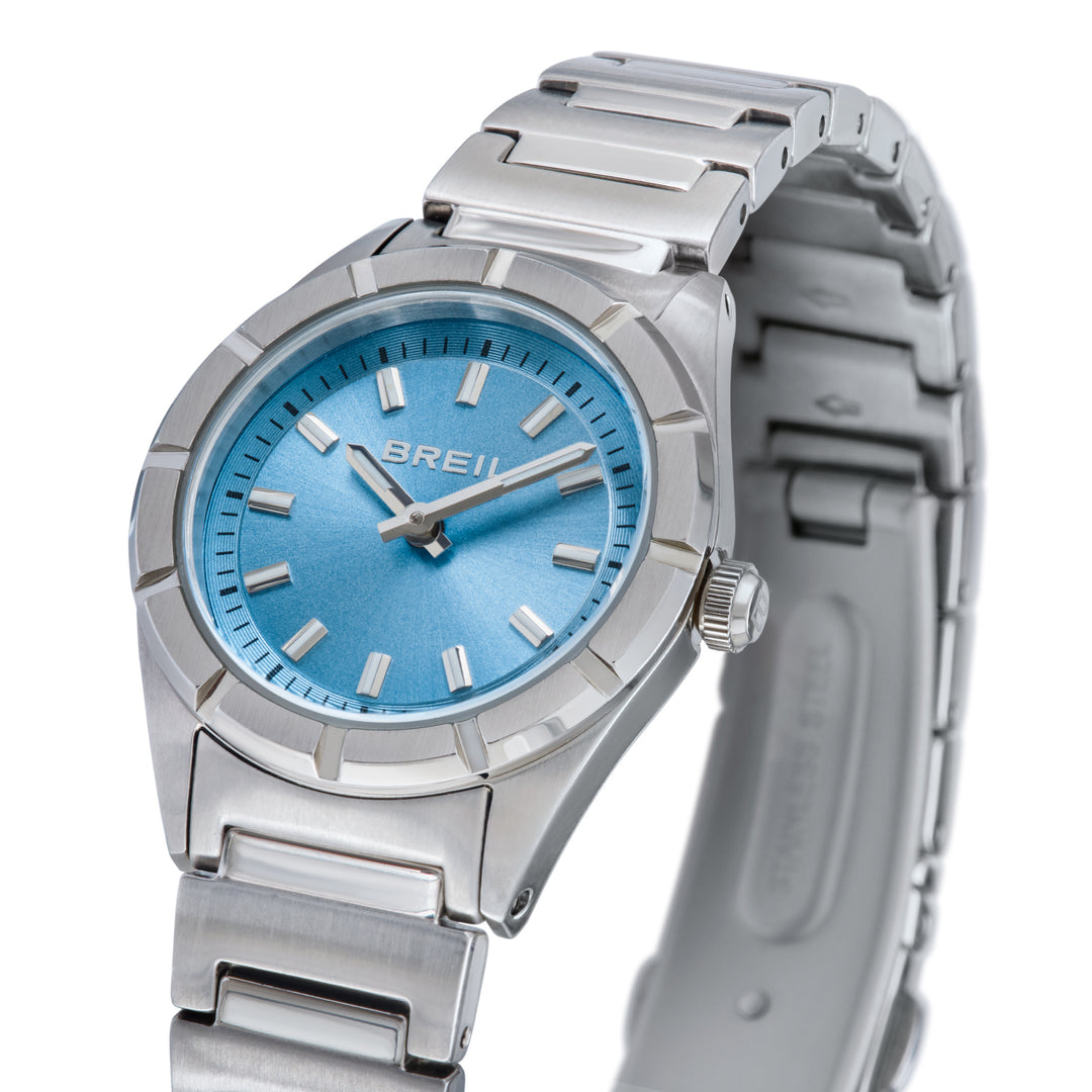 Reloj Breil B 12 H 26,5 mm acero cuarzo azul claro TW2188