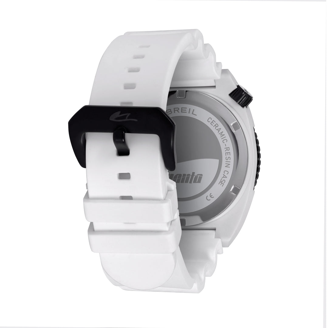 Breil Manta E.C.O. Reloj Blend 42mm cuarzo blanco alúmina y poliamida TW2194