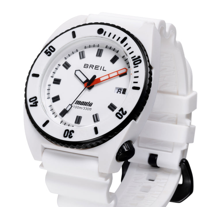 Breil Manta E.C.O. Reloj Blend 42mm cuarzo blanco alúmina y poliamida TW2194