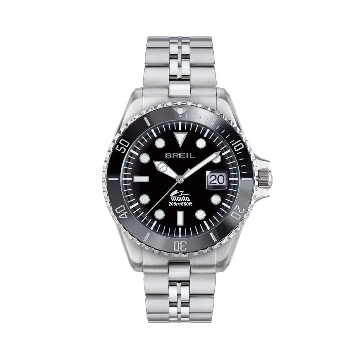 Reloj Breil Manta Heritage 42mm acero cuarzo negro TW2206