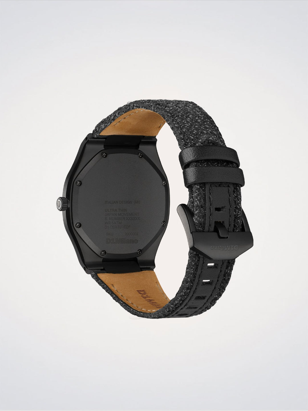 D1 Milano Black Kevlar Orologio Ultra Thin 39 mm D1-UHKJ01