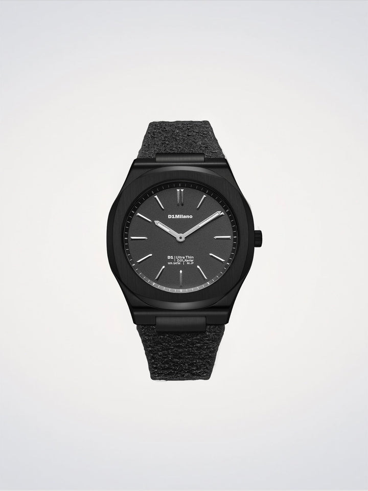 D1 Milano Black Kevlar Orologio Ultra Thin 39 mm D1-UHKJ01