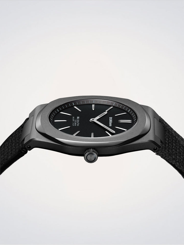 D1 Milano Black Kevlar Orologio Ultra Thin 39 mm D1-UHKJ01