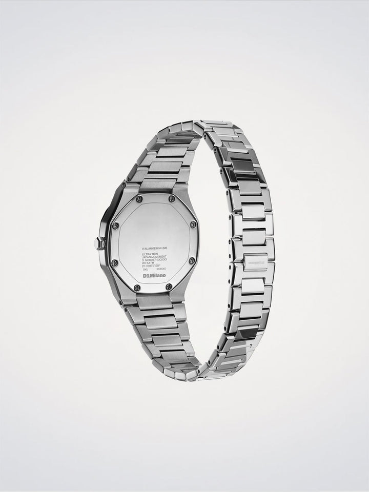 Montre ultra fine D1 Milano Silver Gleam 30 mm D1-UTBL39