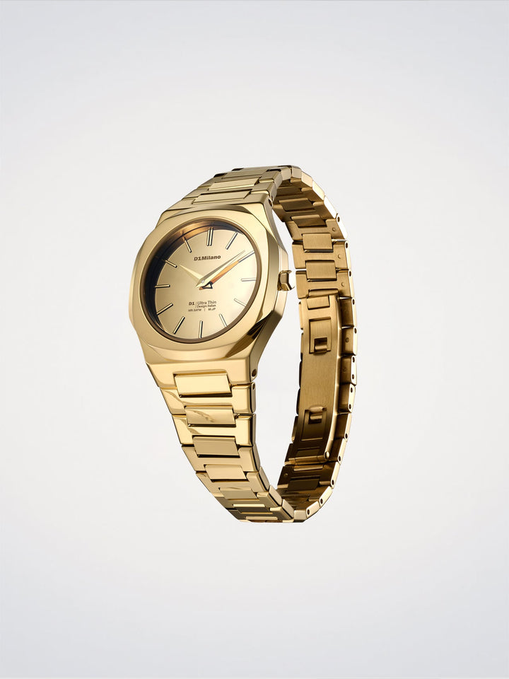 Montre ultra fine D1 Milano Gold Gleam 30 mm D1-UTBL40