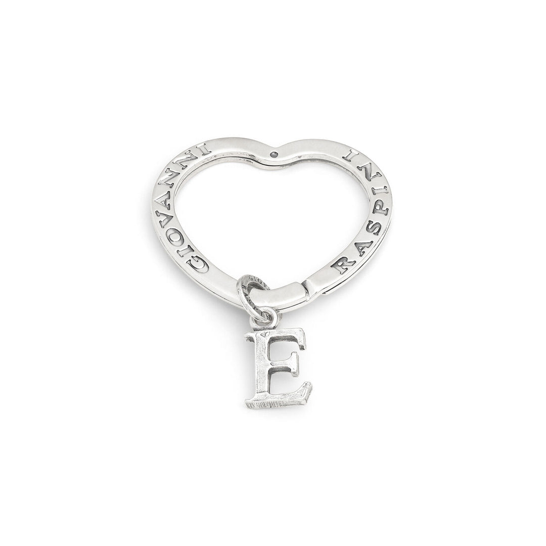 Giovanni Raspini letter key ring and key ring in 925 silver X01440