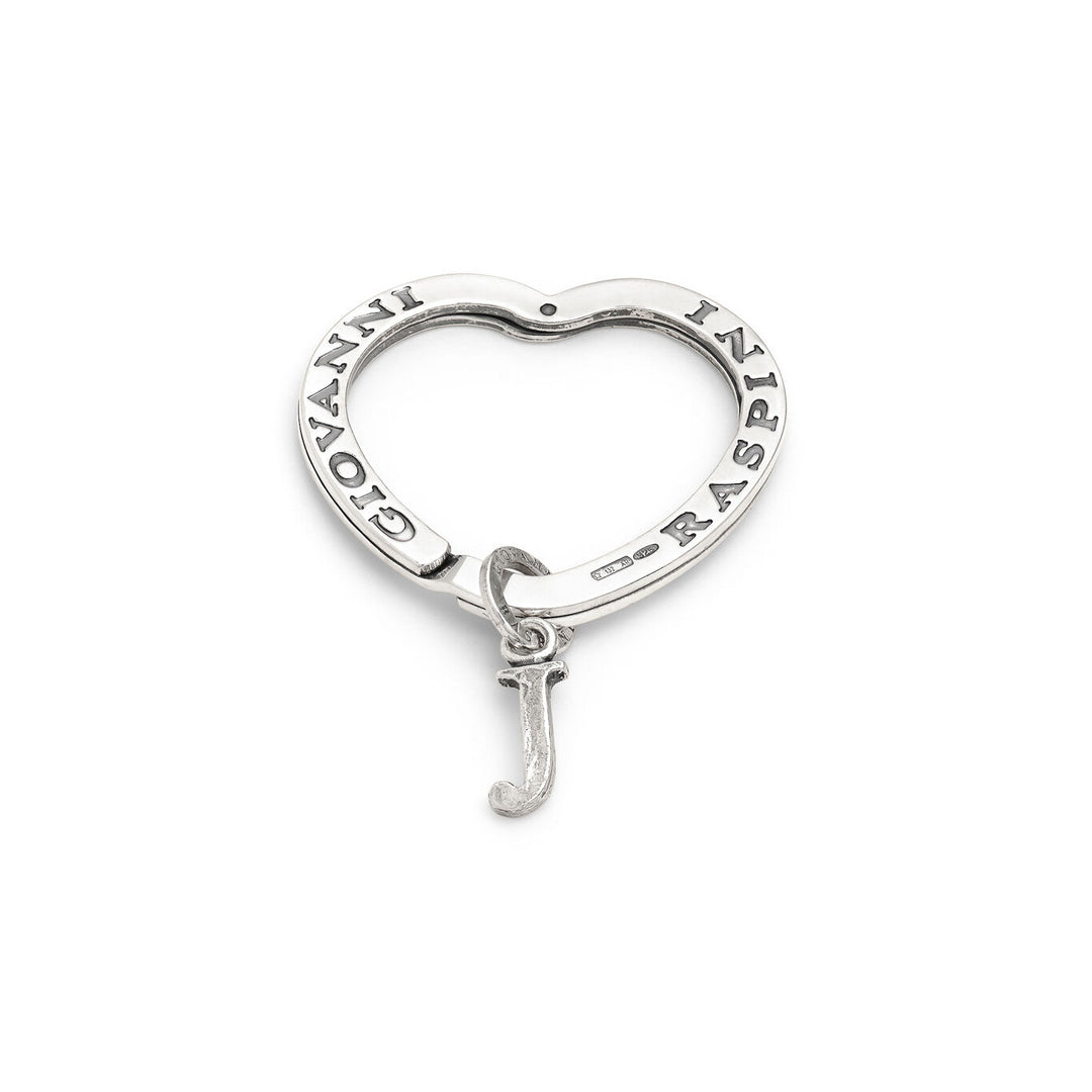 Porte-clés Giovanni Raspini lettre j Porte-clés en argent 925 X01435