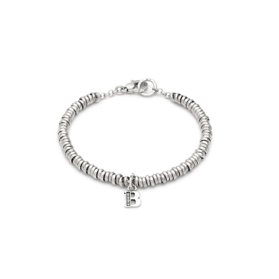 Pulsera Giovanni Raspini letra b pulsera de cristal en plata 925 y circonitas X01467