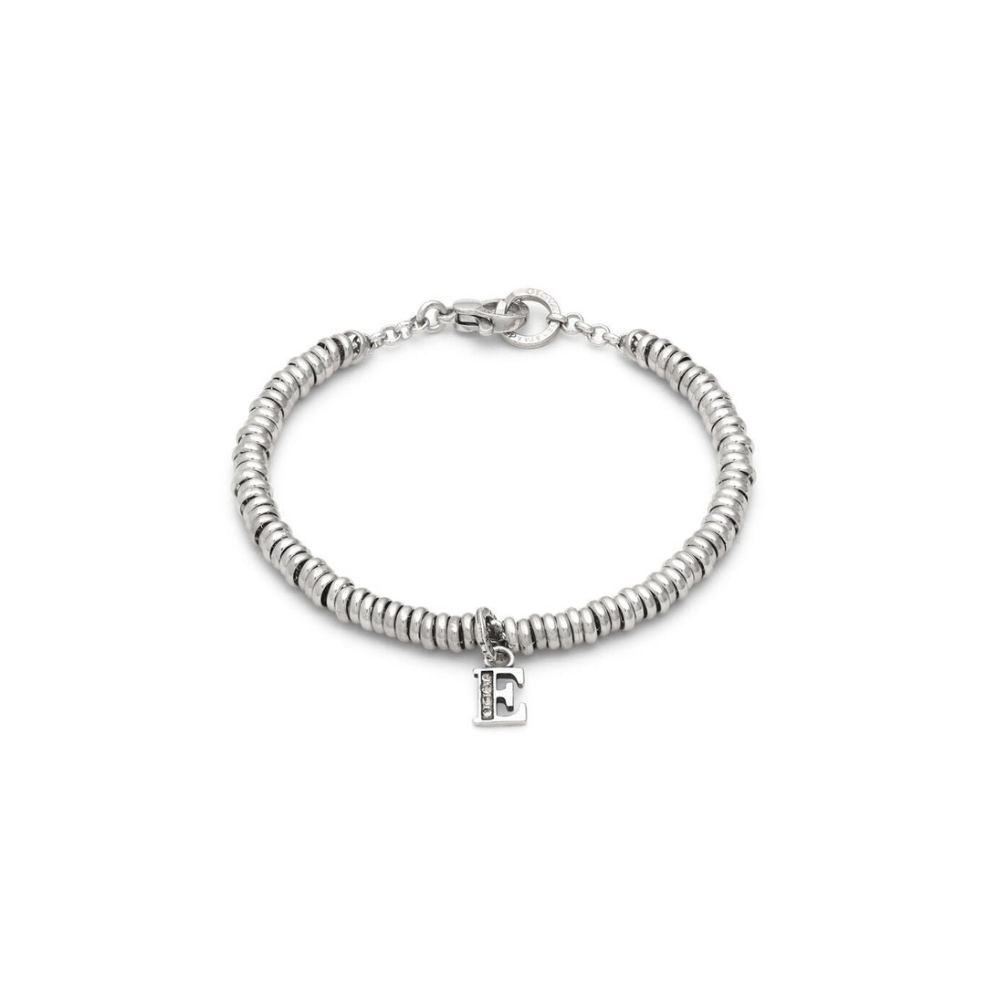 Giovanni Raspini letter and crystal bracelet 925 silver bracelet and zircons X01464