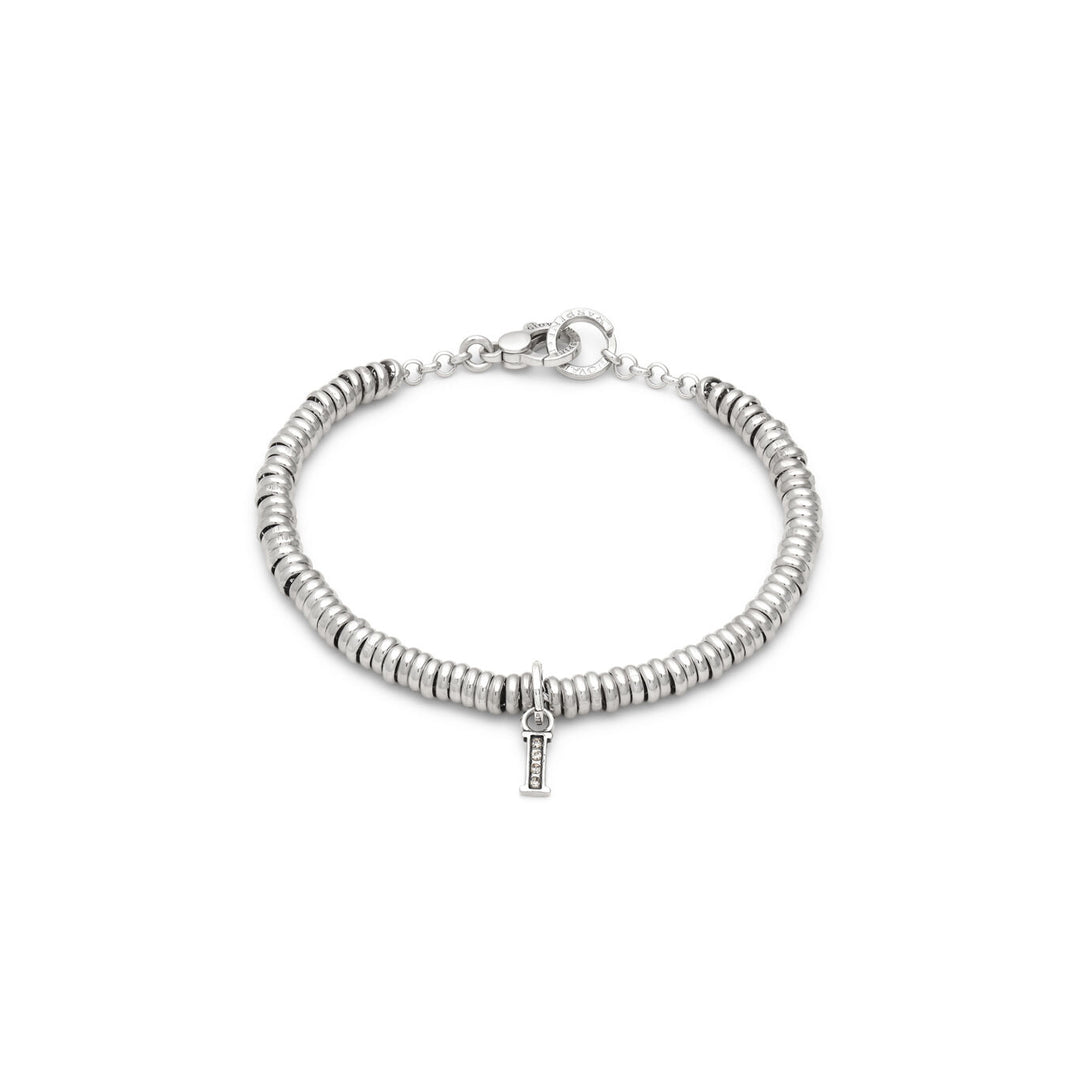 Pulsera Giovanni Raspini letra i pulsera de cristal en plata 925 y circonitas X01460