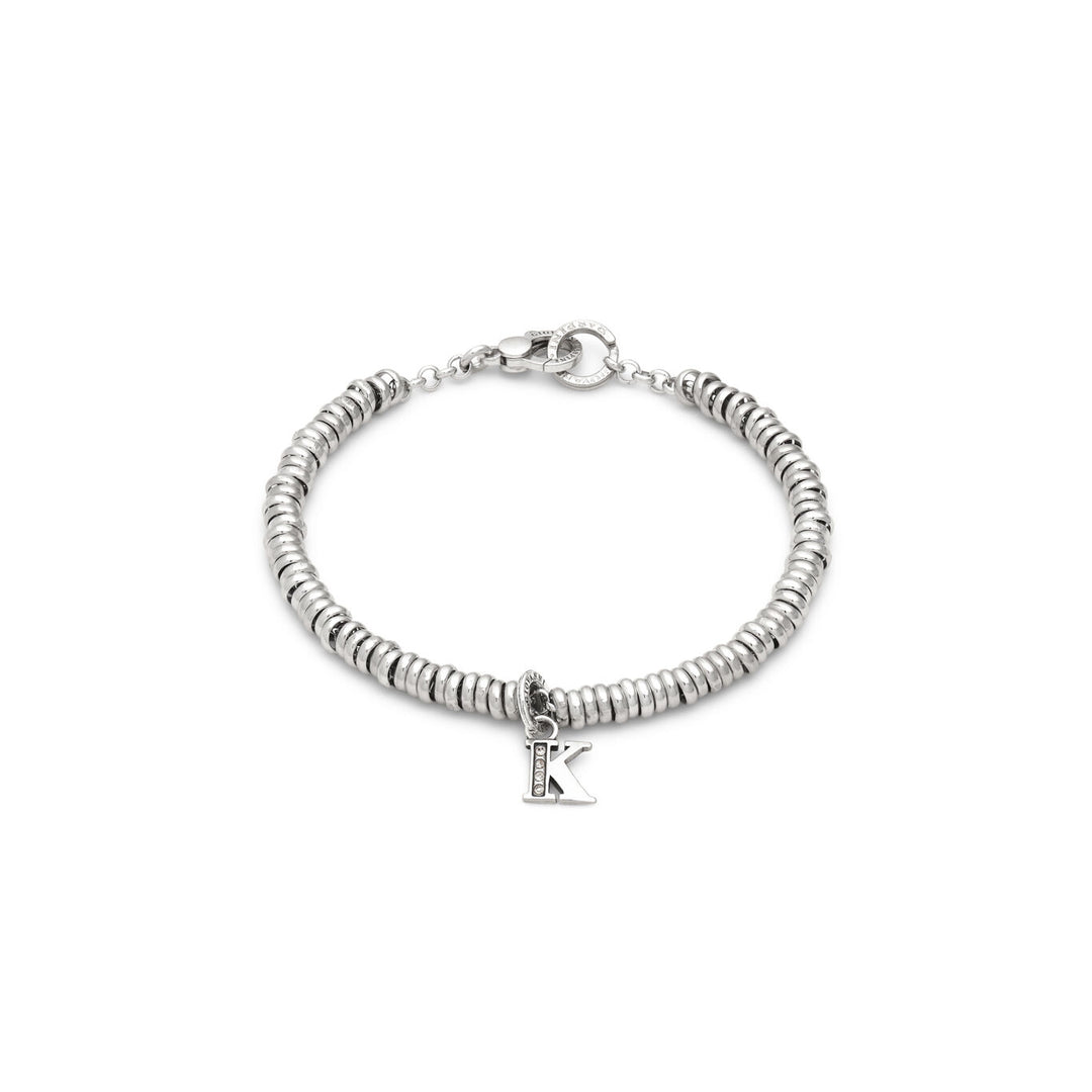 Bracelet Giovanni Raspini lettre k cristal Bracelet en argent 925 et zircons X01458
