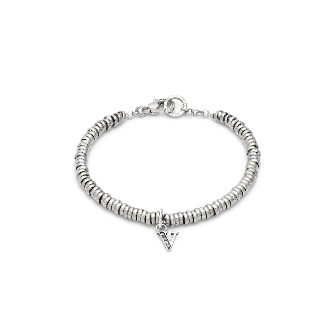 Giovanni Raspini bracelet letter v crystal Bracelet in 925 silver and zircons X01447