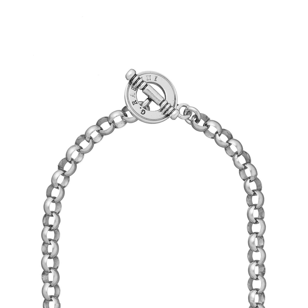 Collar con lazo de plata con barra en T de Giovanni Raspini X01652