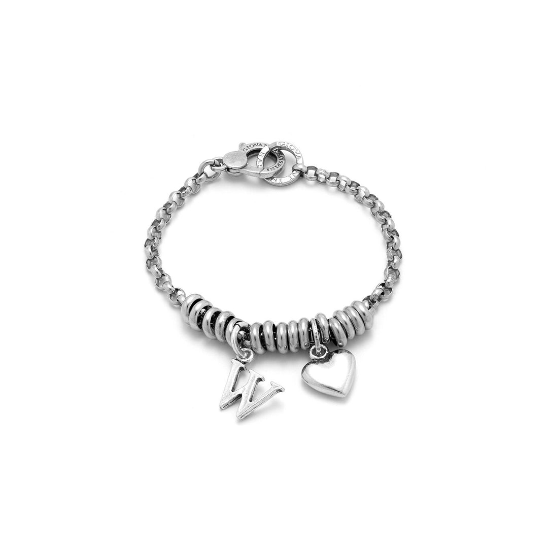 Bracelet Giovanni Raspini Coeur et Lettre W 1876