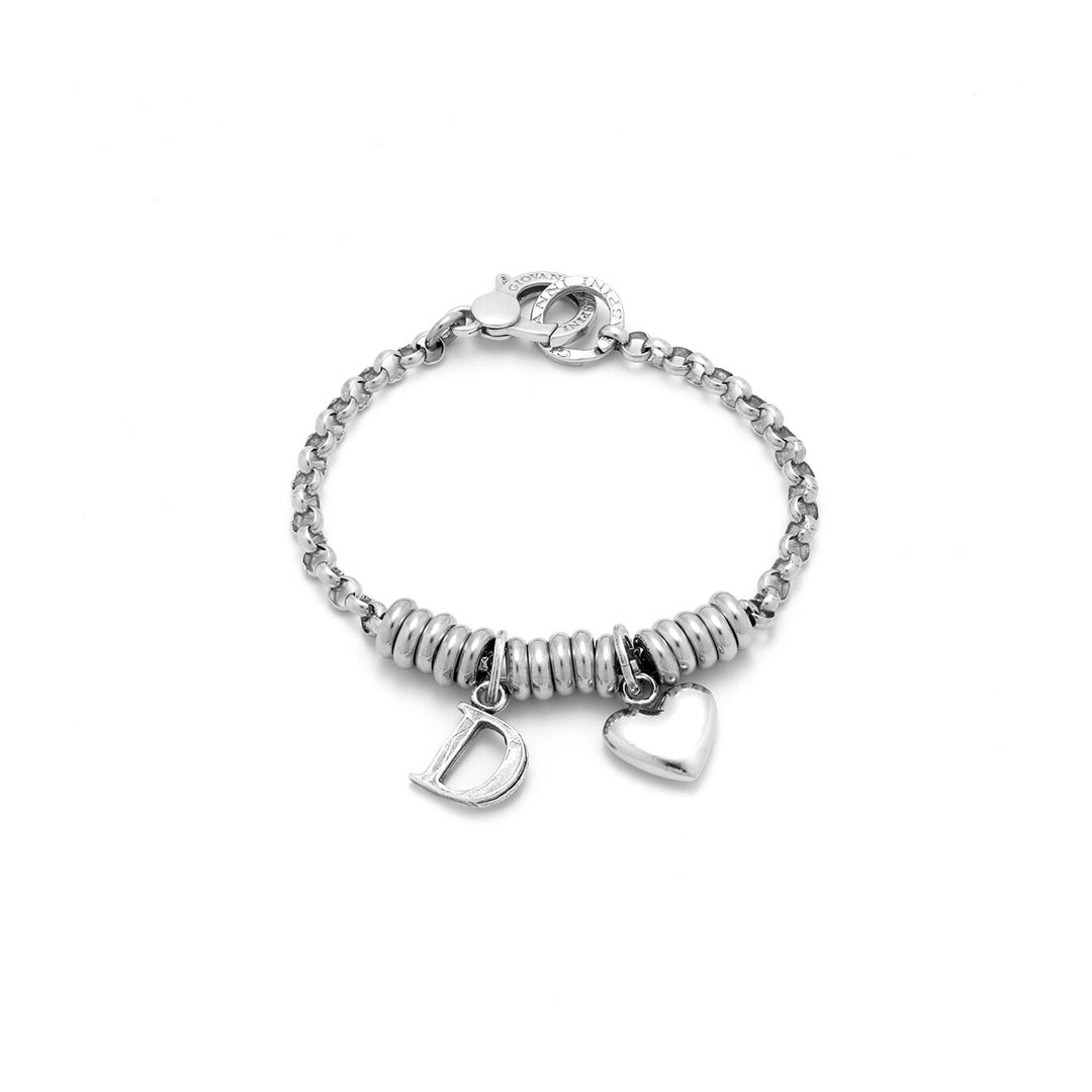 Giovanni Raspini Heart and Letter D Bracelet 1894