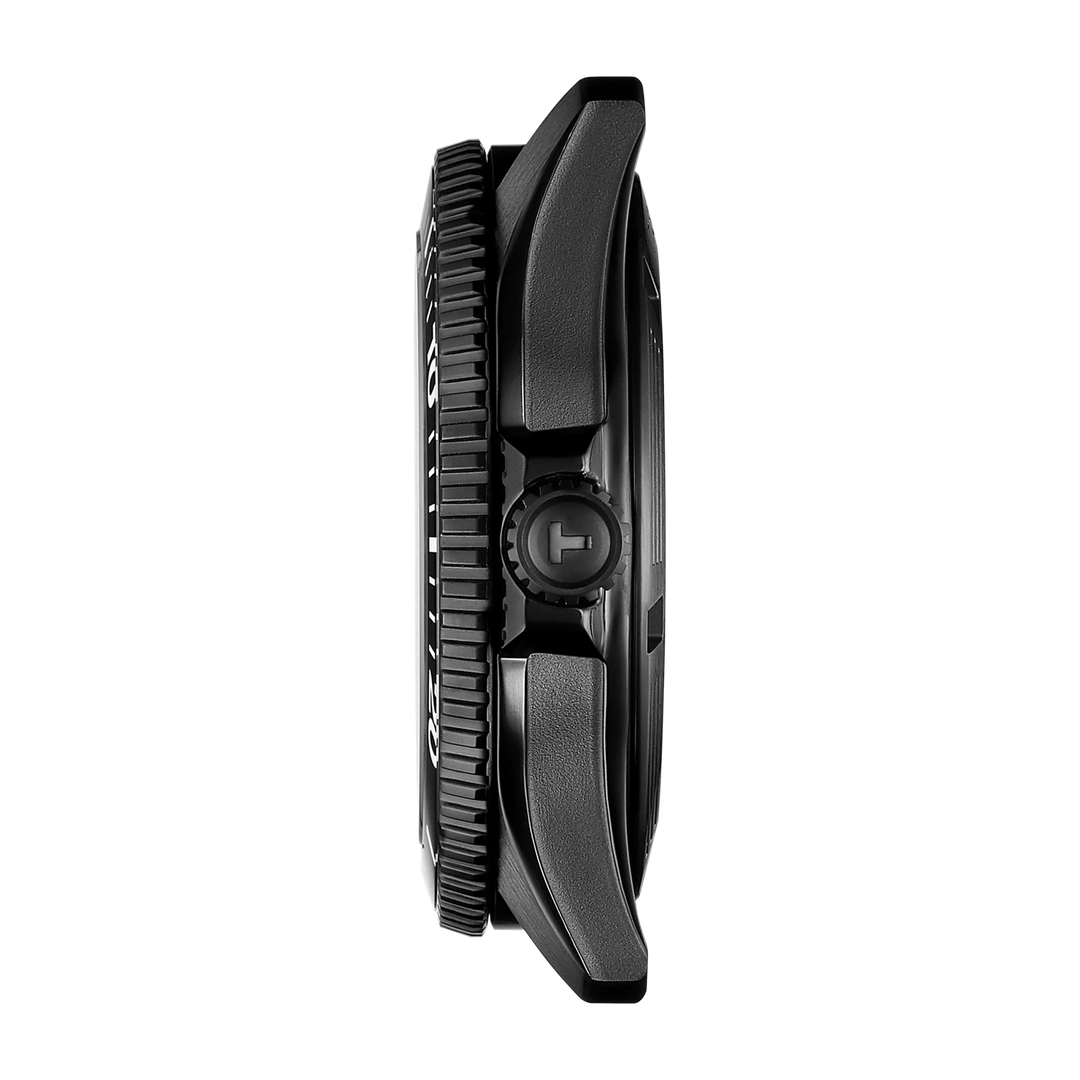 Tisssot watch Seastar 1000 Powermatic 80 40mm black automatic steel finish black PVD T120.807.33.051.00