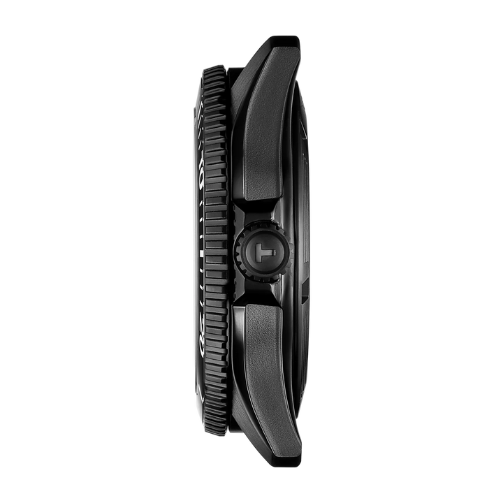 Tisssot watch Seastar 1000 Powermatic 80 40mm black automatic steel finish black PVD T120.807.33.051.00