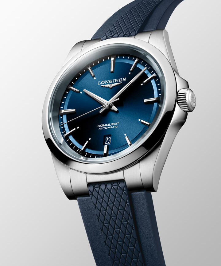 Longines Conquest 41mm Reloj automático de acero azul L3.830.4.92.9