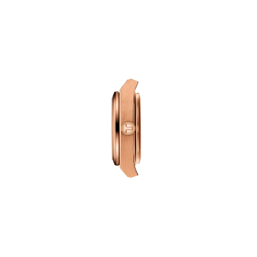 Tissot watch PRX 25mm rose gold diamonds quartz steel PVD rose gold finish T137.010.33.506.00