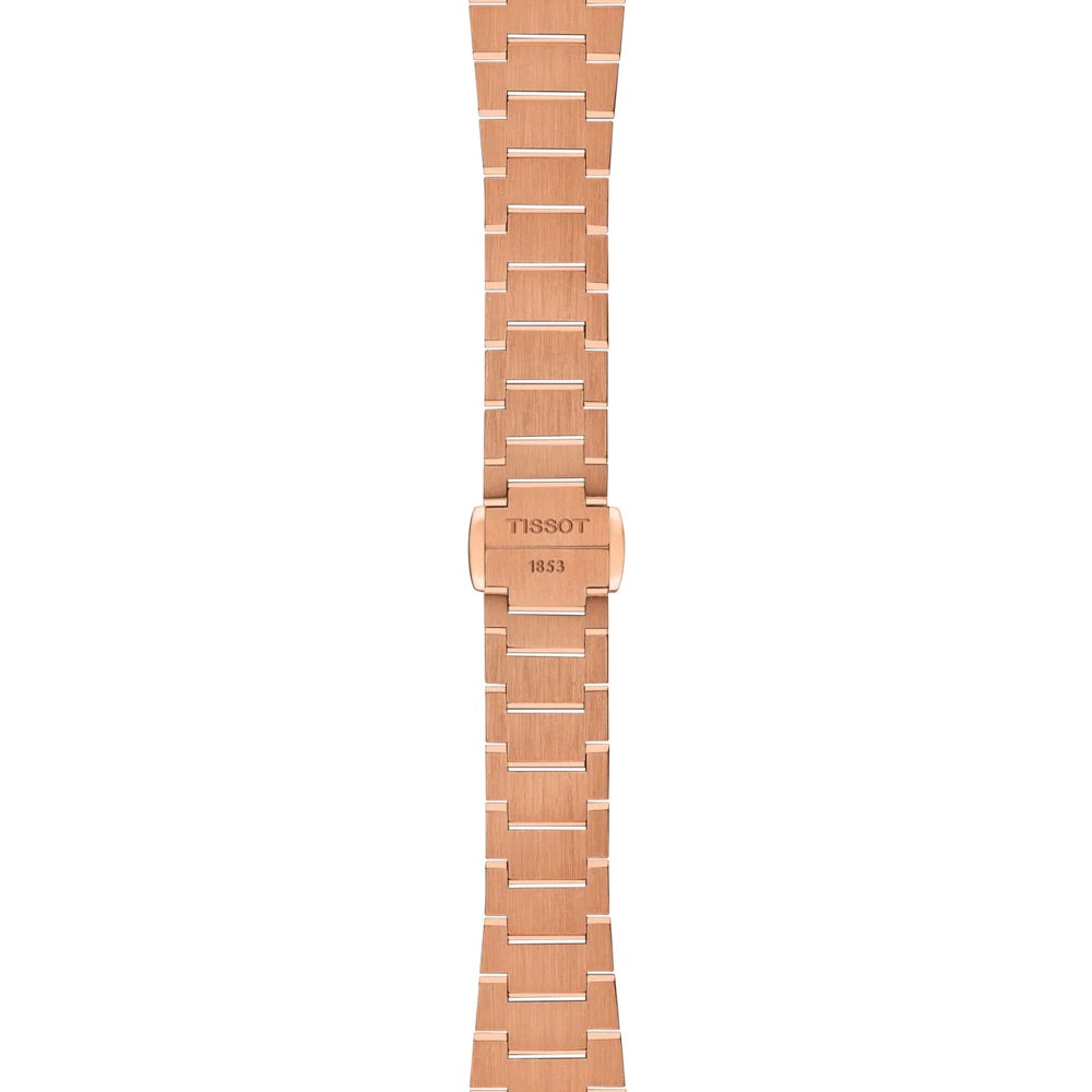Tissot watch PRX 25mm rose gold diamonds quartz steel PVD rose gold finish T137.010.33.506.00