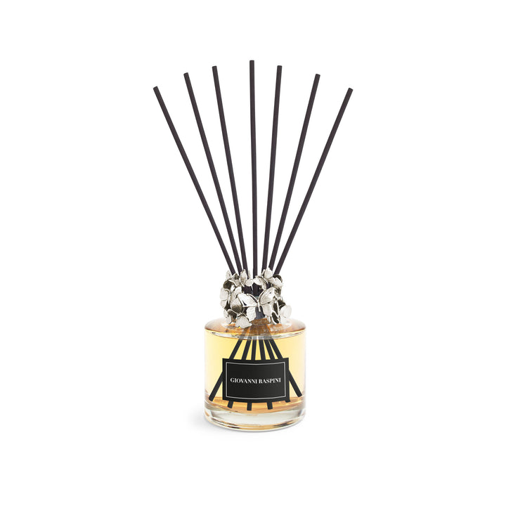 Giovanni Raspini Butterfly Diffuser - Iris Dust home fragrance with white bronze decoration - XB0103