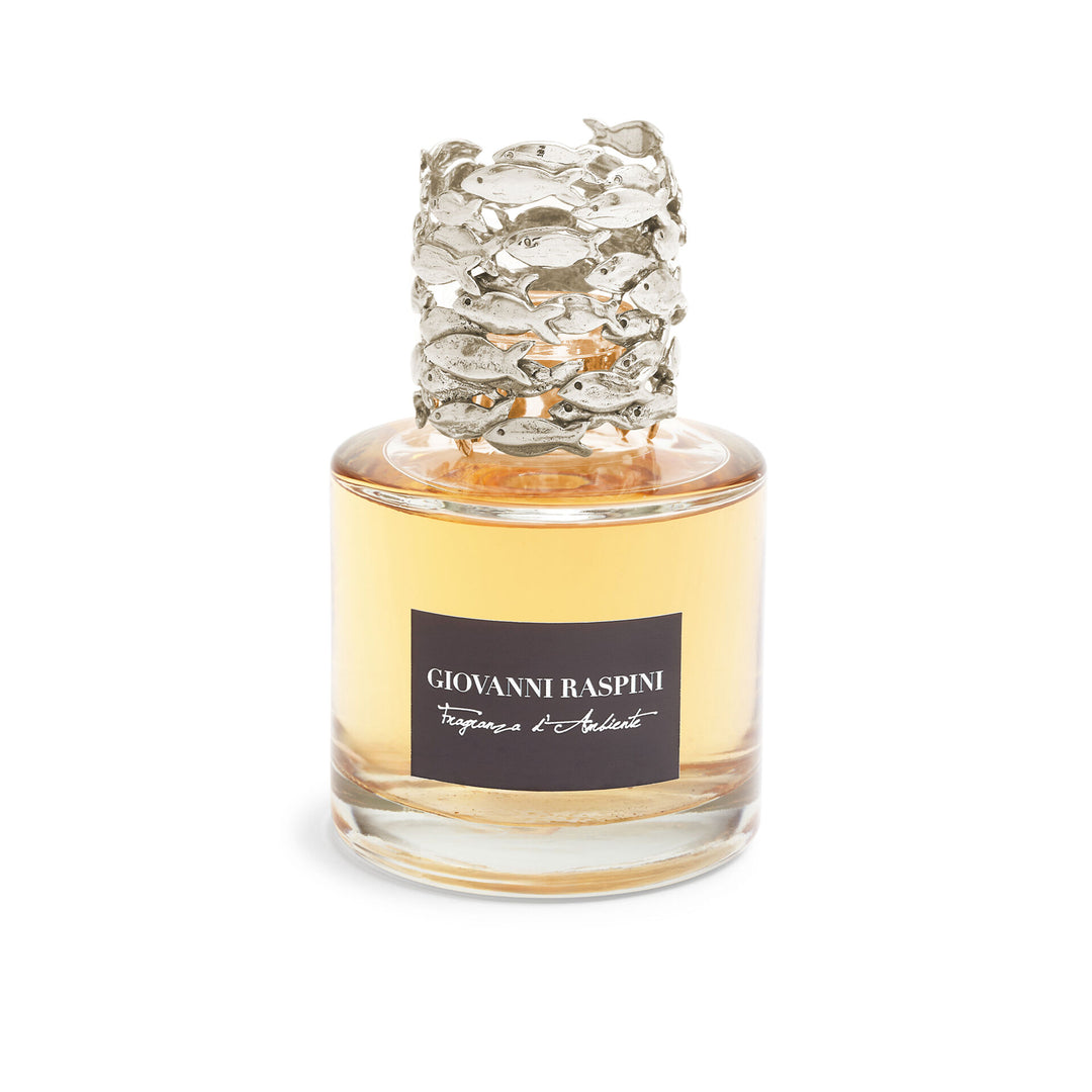 Difusor Sardina Giovanni Raspini - Fragancia de hogar Iris Dust con decoración en bronce blanco - XB0148