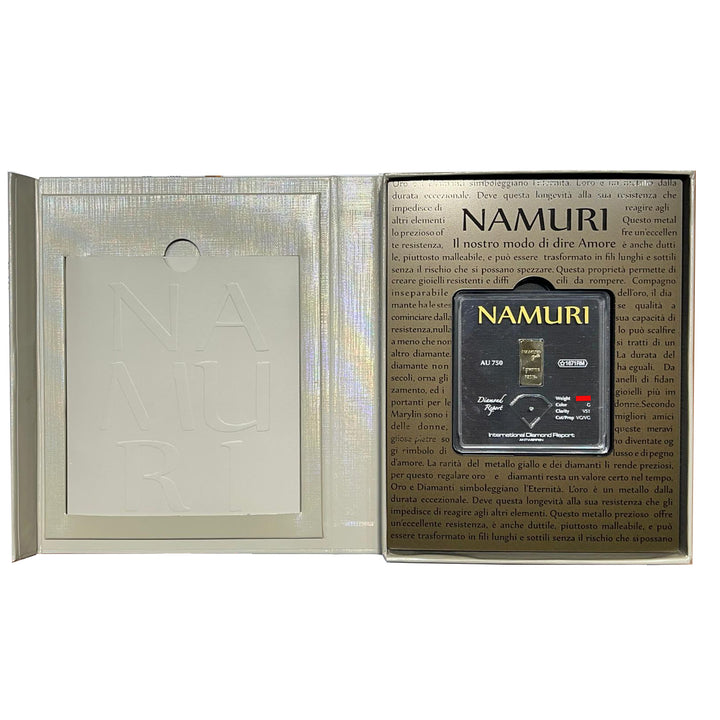 Namuri 1 gram gold bar 18kt diamond 0.01ct G VS1 NDJ/G01GVS