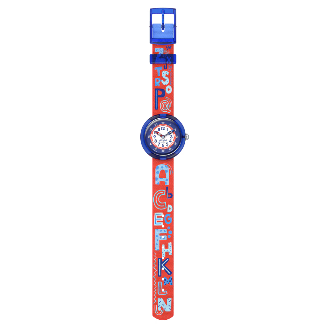 Montre Flik Flak CONNAISSEZ VOTRE ABC Story Time 32 mm FBNP244