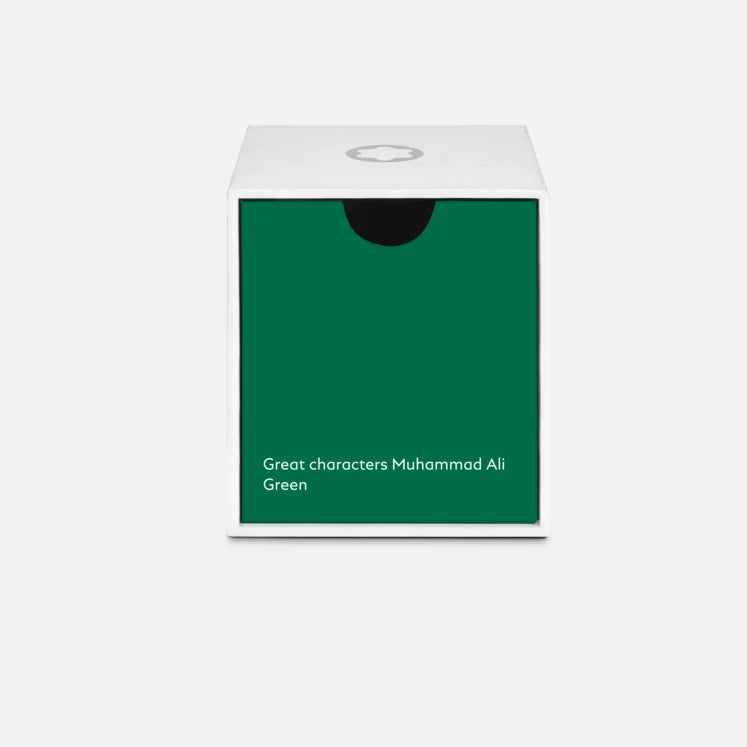 Tintero Montblanc 50ml Grandes Personajes Muhammad Ali Edición Especial verde 130298