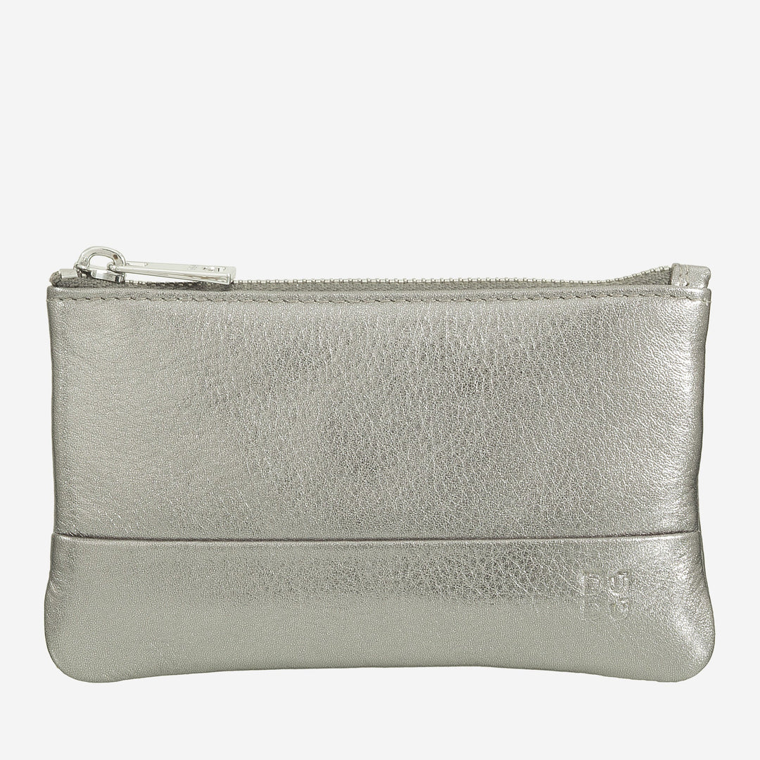 DUDU Astuccio portachiavi colorato in pelle uomo donna formato bustina con zip