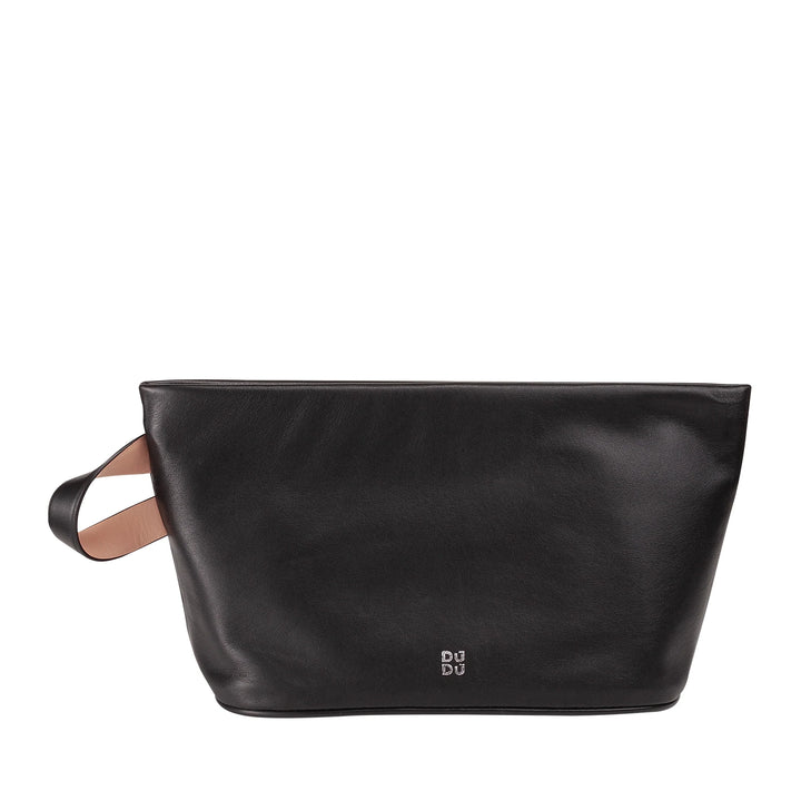 DUDU Beauty Case pour Femme et Homme en Cuir avec Fermeture Éclair, Grande Trousse de Toilette aux Couleurs Vives, Idéale pour Voyage, Salle de Sport, Spa, Intérieur Hydrofuge