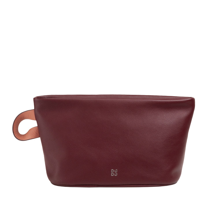 DUDU Beauty Case pour Femme et Homme en Cuir avec Fermeture Éclair, Grande Trousse de Toilette aux Couleurs Vives, Idéale pour Voyage, Salle de Sport, Spa, Intérieur Hydrofuge