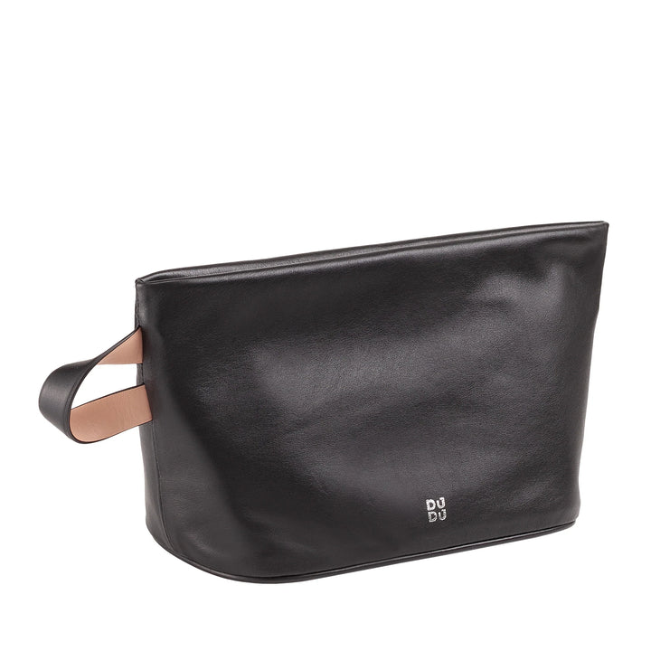 DUDU Beauty Case pour Femme et Homme en Cuir avec Fermeture Éclair, Grande Trousse de Toilette aux Couleurs Vives, Idéale pour Voyage, Salle de Sport, Spa, Intérieur Hydrofuge
