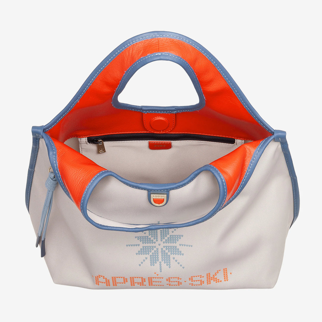 DUDU Bolso Bandolera Mujer en Nylon y Piel Après Ski - Shopper Ligero Tamaño Mediano con Bandolera Ajustable y Cierre Magnético, Diseño Sporty Chic