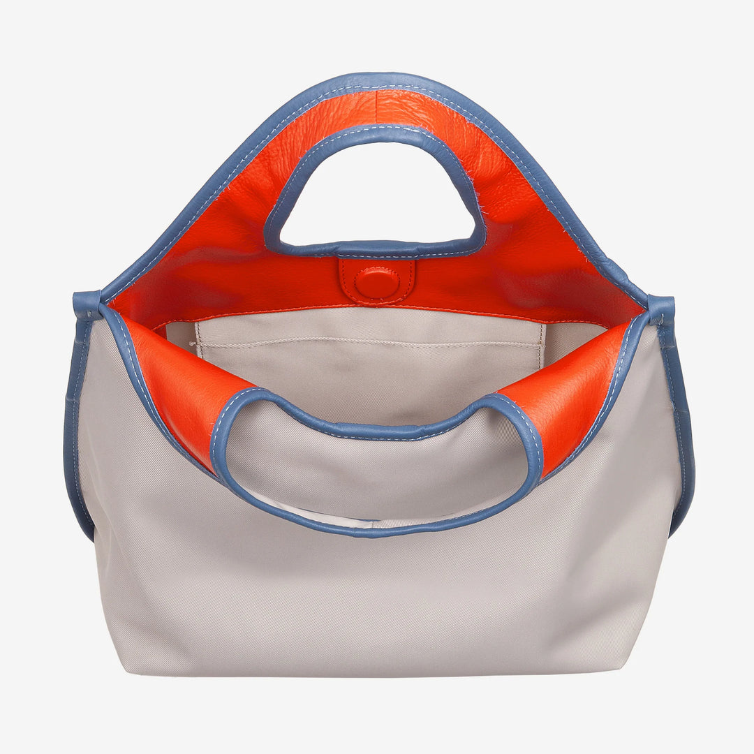 DUDU Bolso Bandolera Mujer en Nylon y Piel Après Ski - Shopper Ligero Tamaño Mediano con Bandolera Ajustable y Cierre Magnético, Diseño Sporty Chic
