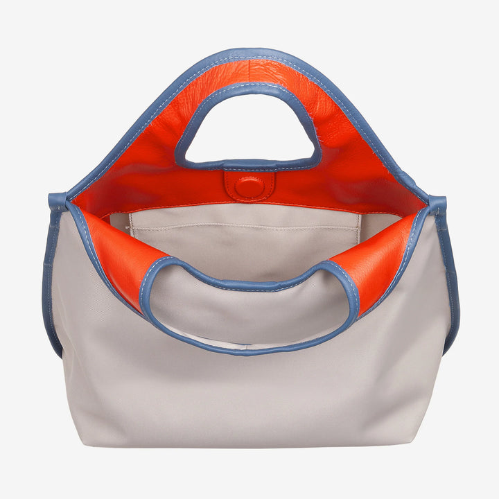 DUDU Bolso Bandolera Mujer en Nylon y Piel Après Ski - Shopper Ligero Tamaño Mediano con Bandolera Ajustable y Cierre Magnético, Diseño Sporty Chic