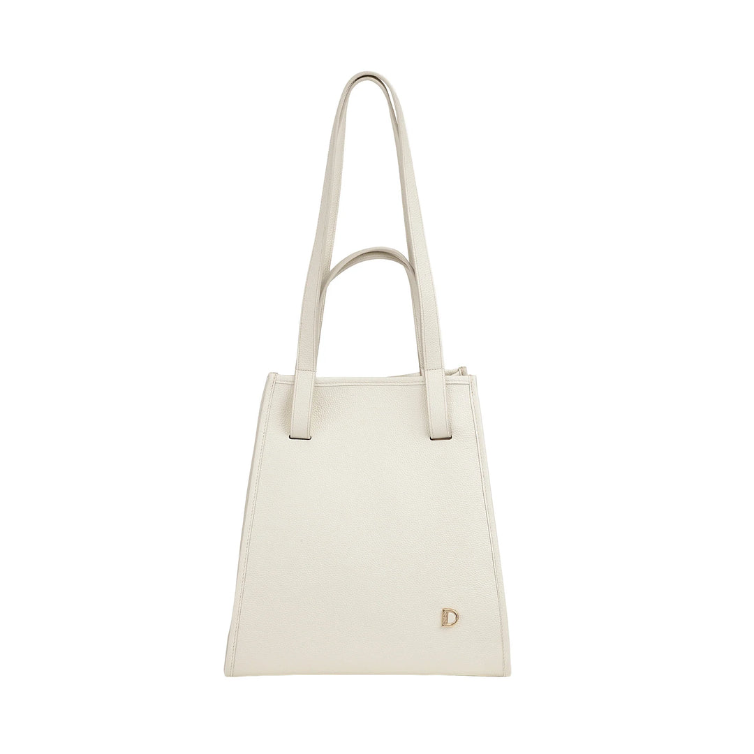 DUDU Sac à Bandoulière pour Femme en Cuir Véritable Fabriqué en Italie, Sac Cabas élégant, Double Poignée, Cuir Pleine Fleur ou Daim - Grand Sac à Main pour le Travail et les Loisirs