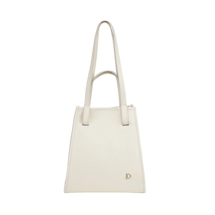 DUDU Sac à Bandoulière pour Femme en Cuir Véritable Fabriqué en Italie, Sac Cabas élégant, Double Poignée, Cuir Pleine Fleur ou Daim - Grand Sac à Main pour le Travail et les Loisirs
