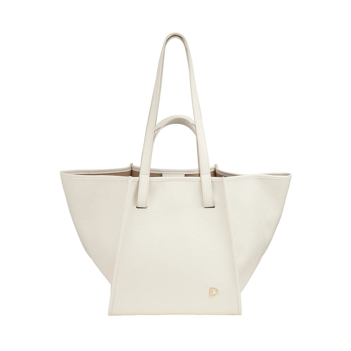 DUDU Sac à Bandoulière pour Femme en Cuir Véritable Fabriqué en Italie, Sac Cabas élégant, Double Poignée, Cuir Pleine Fleur ou Daim - Grand Sac à Main pour le Travail et les Loisirs