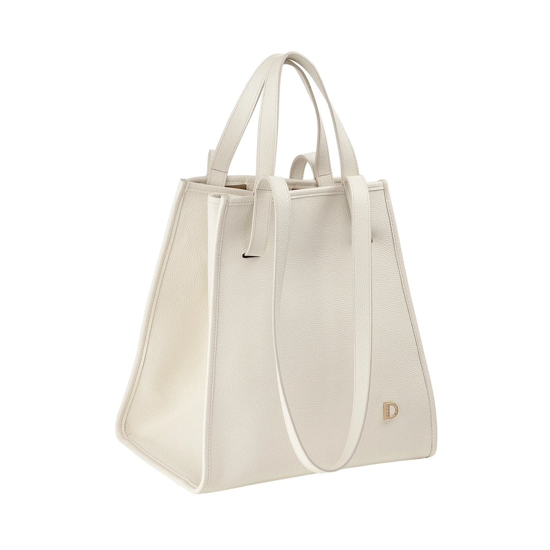 DUDU Sac à Bandoulière pour Femme en Cuir Véritable Fabriqué en Italie, Sac Cabas élégant, Double Poignée, Cuir Pleine Fleur ou Daim - Grand Sac à Main pour le Travail et les Loisirs