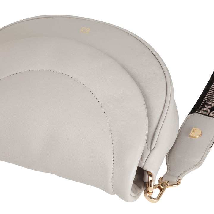 DUDU Sac Bandoulière Femme en Cuir Matelassé, Petit Sac à Main Rembourré Elégant avec Rabat, Bandoulière Amovible et Bandoulière