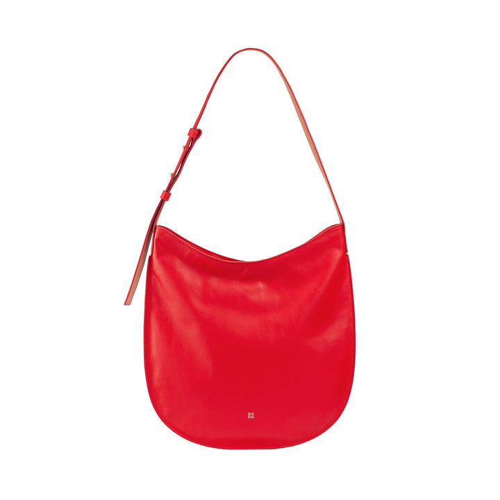 DUDU Sac à bandoulière pour Femme en Cuir Souple, Sac Hobo avec Fermeture éclair, Grand Sac à bandoulière réglable coloré et spacieux
