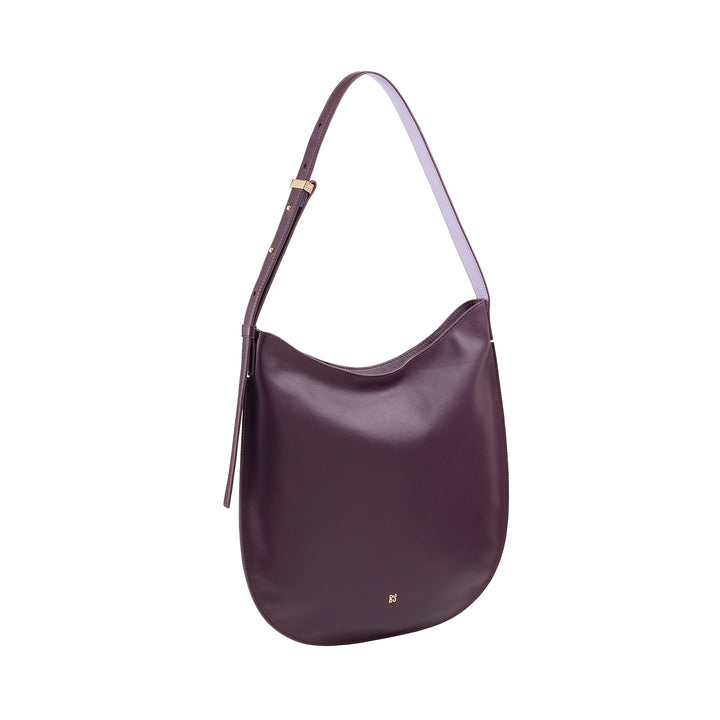 DUDU Sac à bandoulière pour Femme en Cuir Souple, Sac Hobo avec Fermeture éclair, Grand Sac à bandoulière réglable coloré et spacieux