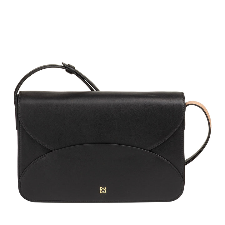 DUDU Bolso Bandolera Grande de Piel para Mujer - Bolso de Mujer Elegante y Espacioso, Diseño de Sobre, con Bandolera Ajustable y Solapa con Cierre Magnético