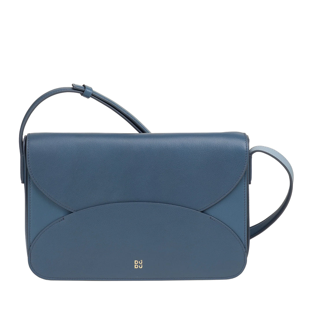 DUDU Grand sac à bandoulière en cuir pour femme – Sac pour femme élégant et spacieux, design enveloppe, avec bandoulière réglable et rabat à fermeture magnétique