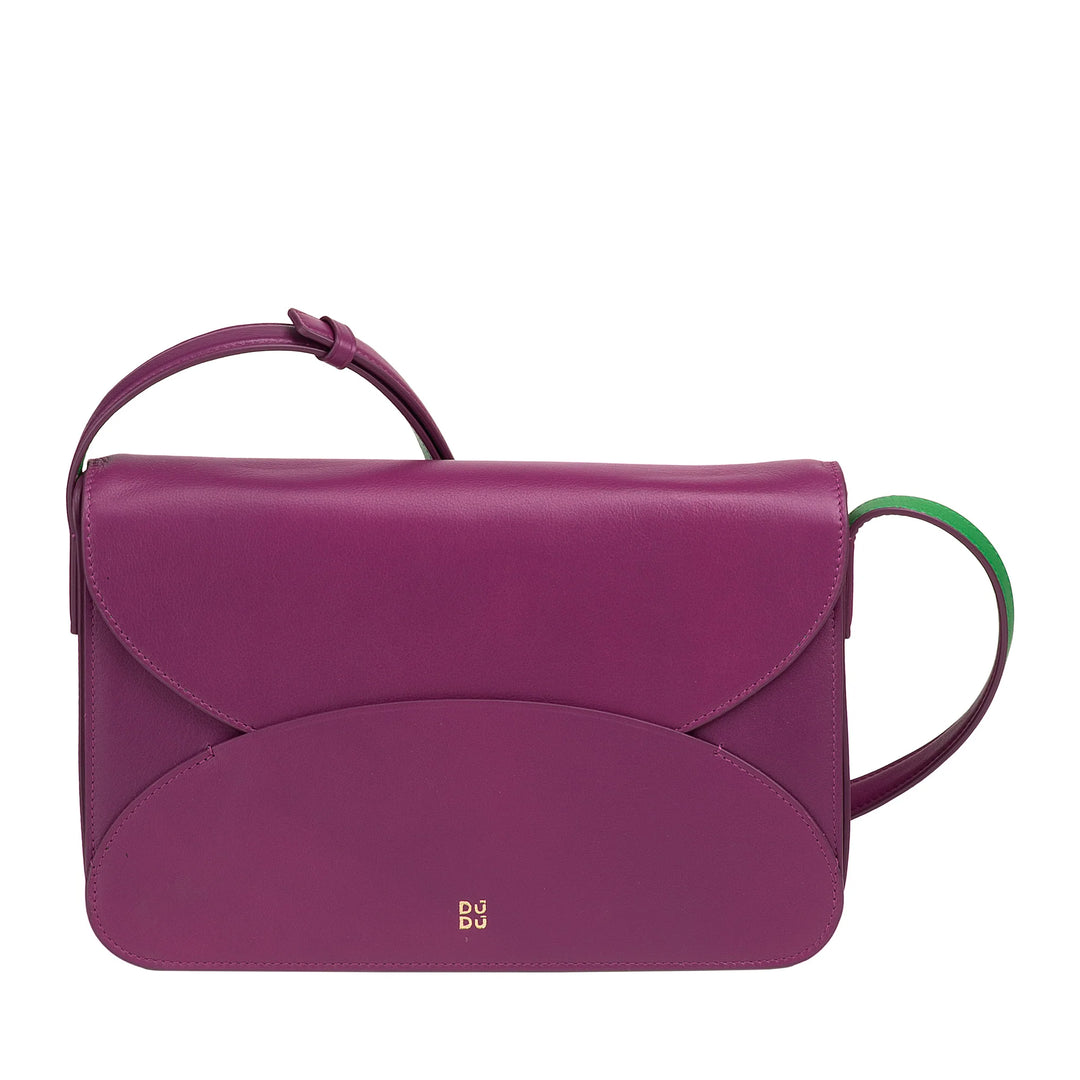 DUDU Bolso Bandolera Grande de Piel para Mujer - Bolso de Mujer Elegante y Espacioso, Diseño de Sobre, con Bandolera Ajustable y Solapa con Cierre Magnético