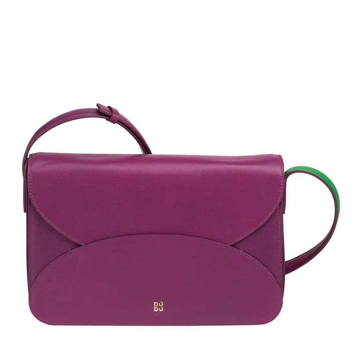 DUDU Bolso Bandolera Grande de Piel para Mujer - Bolso de Mujer Elegante y Espacioso, Diseño de Sobre, con Bandolera Ajustable y Solapa con Cierre Magnético