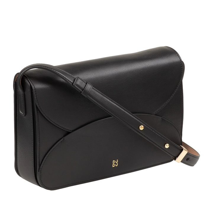 DUDU Bolso Bandolera Grande de Piel para Mujer - Bolso de Mujer Elegante y Espacioso, Diseño de Sobre, con Bandolera Ajustable y Solapa con Cierre Magnético