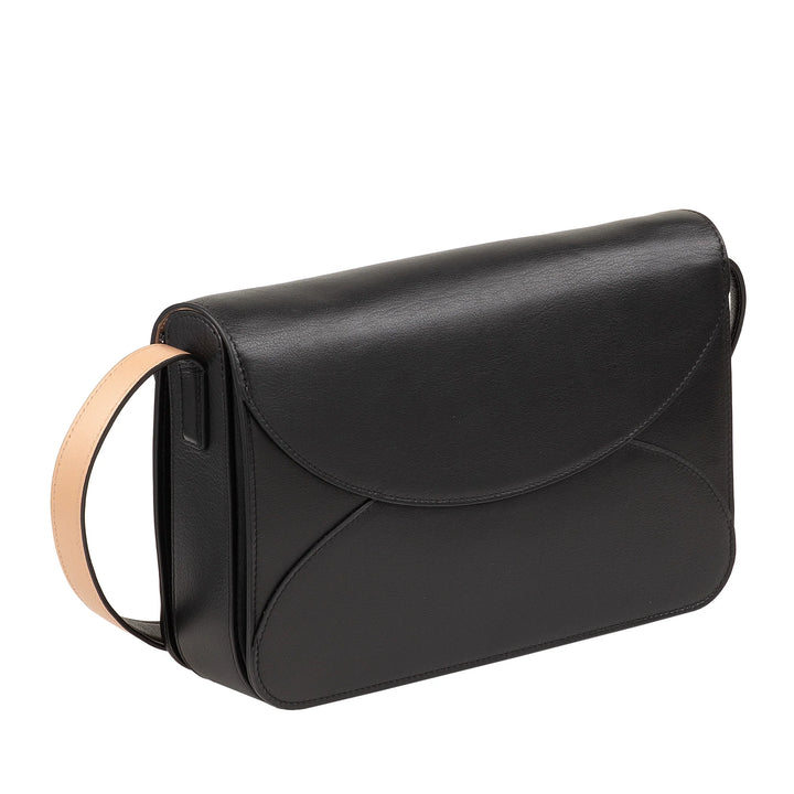 DUDU Bolso Bandolera Grande de Piel para Mujer - Bolso de Mujer Elegante y Espacioso, Diseño de Sobre, con Bandolera Ajustable y Solapa con Cierre Magnético