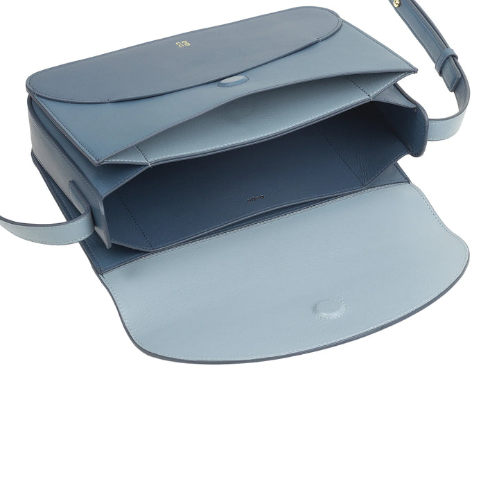 DUDU Grand sac à bandoulière en cuir pour femme – Sac pour femme élégant et spacieux, design enveloppe, avec bandoulière réglable et rabat à fermeture magnétique
